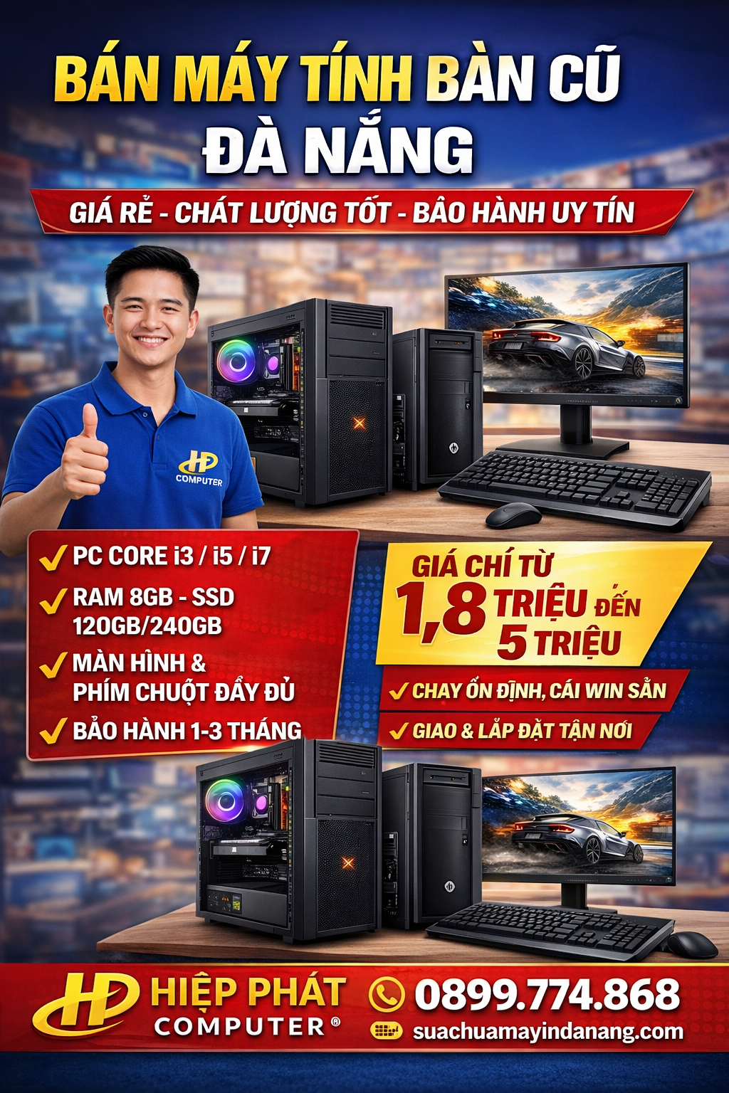 Bán máy tính bàn cũ đà nẵng