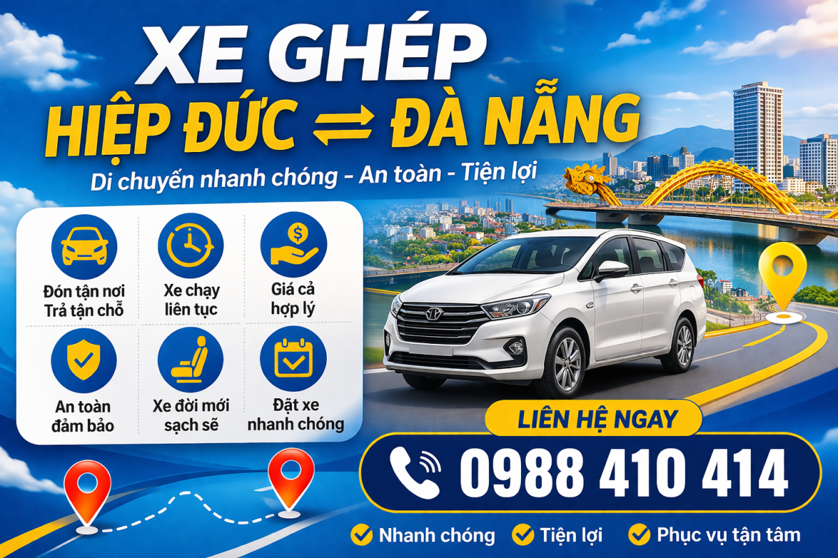 xe ghép hiệp đức đi đà nẵng