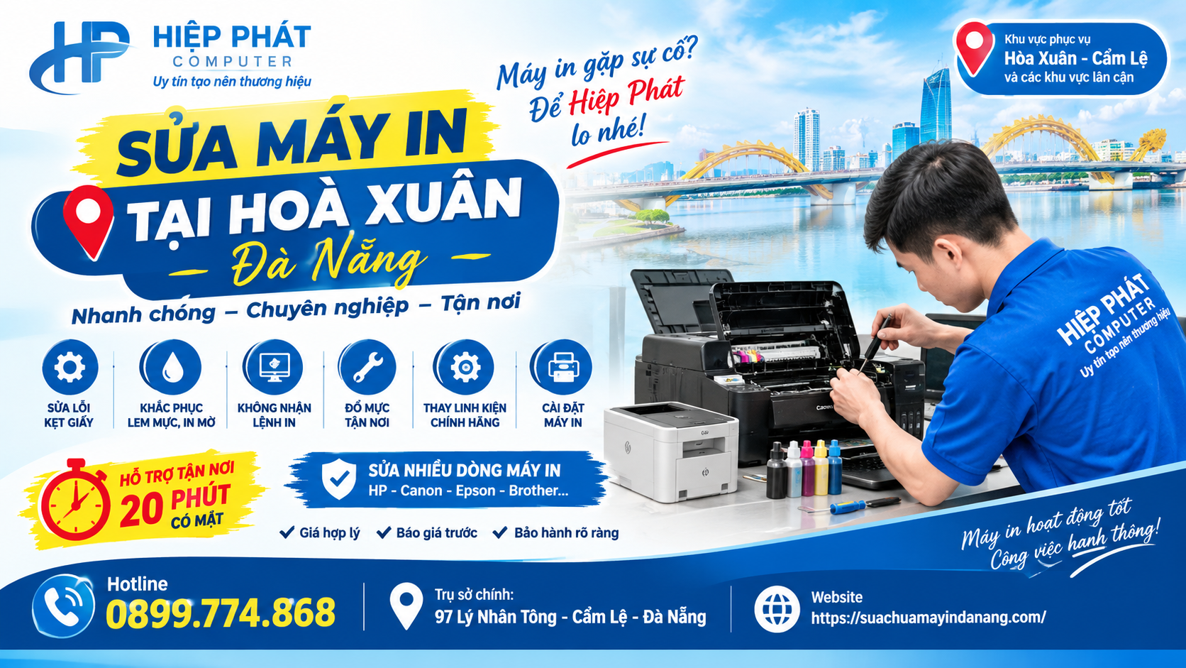 sửa máy in hoà xuân đà nẵng